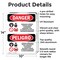 Signmission Inorganic Arsenic Cancer Hazard Bilingual Danger Sign, Aluminum, 10in W x 14in L, 2PK OS-2PACK-DS-A-1014-VS-1376 - alternate 6